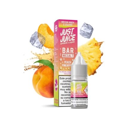 JUST JUICE BAR SALT PEACH PINEAPPLE 20MG  10ML 