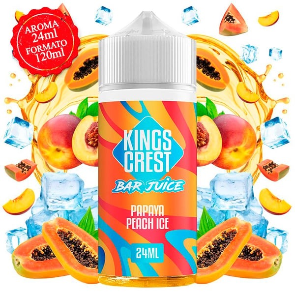 KINGS-CREST-BAR-AROMA-PAPAYA-PEACH-ICE-24ML.-LF.jpg KINGS CREST BAR AROMA PAPAYA PEACH ICE 24ML LF