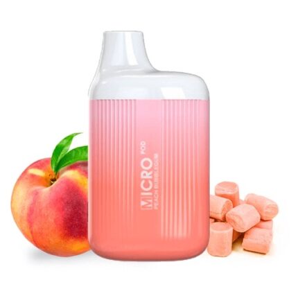 MICRO POD 600 PUFF PEACH BUBBLEGUM 20MG 