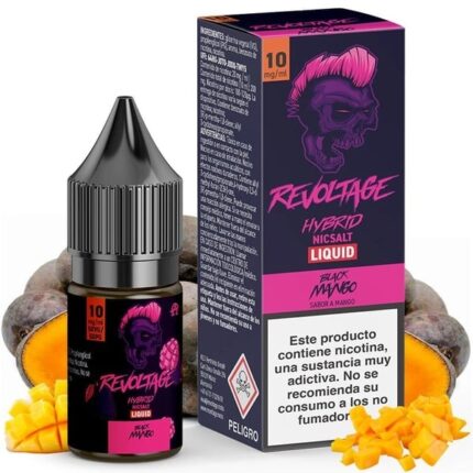 REVOLTAGE HYBRID SALT BLACK MANGO 10MG  10ML 