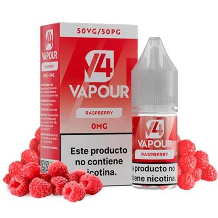 V4 VAPOUR RASPBERRY 0MG  10ML  