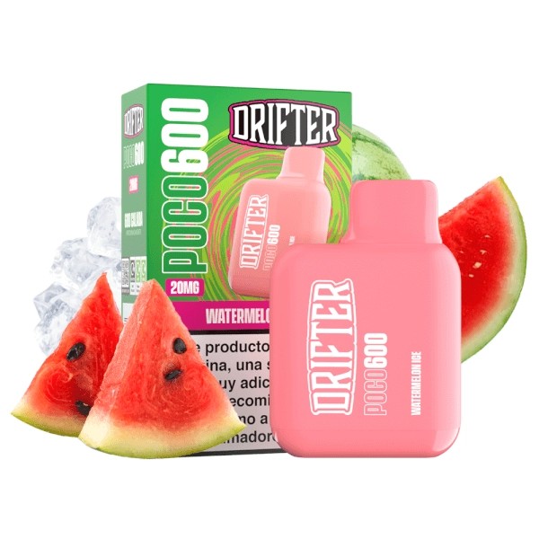 drifter-disposable-poco-600-watermelon-ice-20mg-2ml DRIFTER DISPOSABLE POCO 600 WATERMELON ICE 20MG - Imagen 1