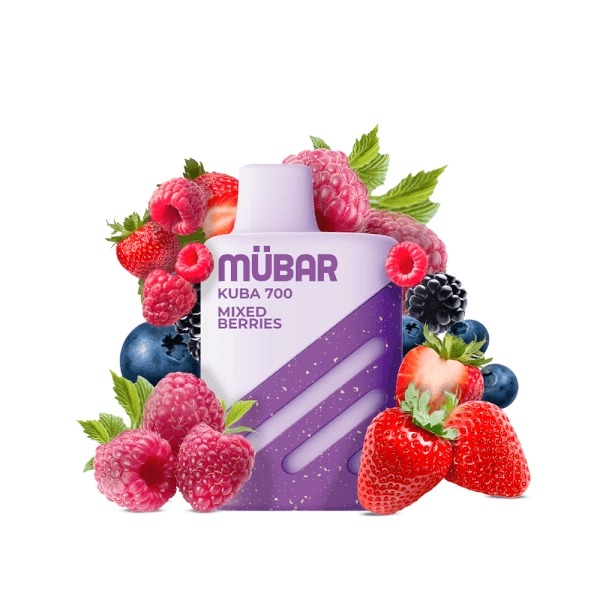 mubar-kuba-700-disposable-mixed-berries-20mg MÜBAR KUBA 700 DESECHABLE MIXED BERRIES 20MG. - Imagen 1