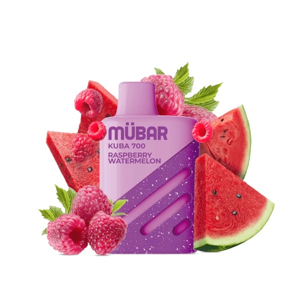 mubar-kuba-700-disposable-raspberry-watermelon-20mg MÜBAR KUBA 700 DESECHABLE RASPBERRY WATERMELON 20MG. - Imagen 1