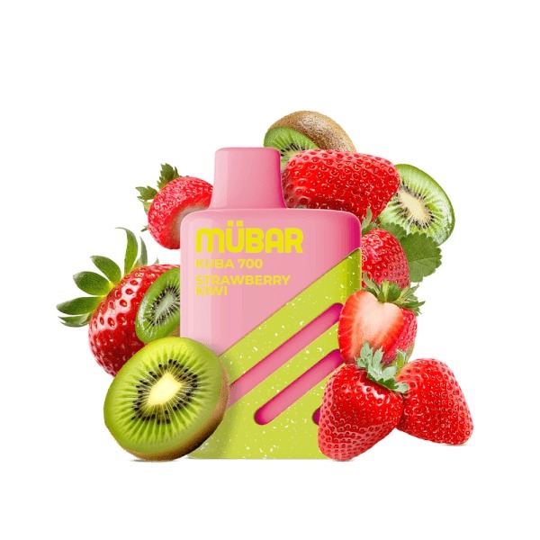 MÜBAR KUBA 700 DESECHABLE STRAWBERRY KIWI 20MG.