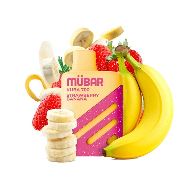 MÜBAR KUBA 700 DESECHABLE STRAWBERRY BANANA 20MG