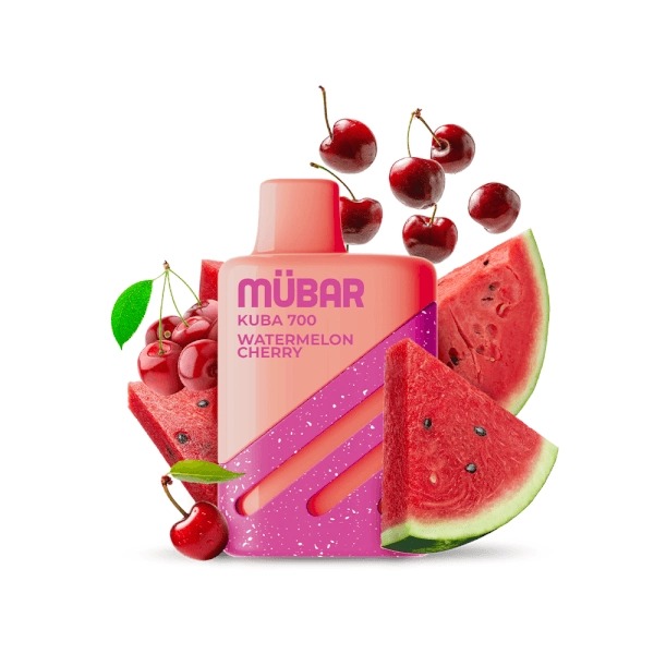 MÜBAR KUBA 700 DESECHABLE WATERMELON CHERRY 20MG.